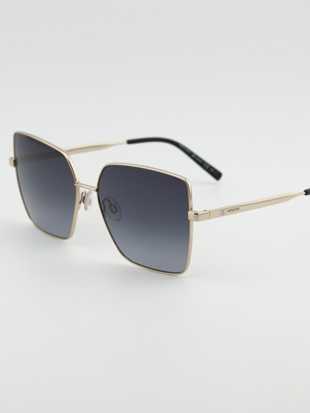 M Missoni MMI 0101/S 0J5G 9O Sunglasses Gold Square Frame, Grey Lenses